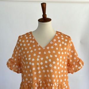 Game day NCLook Size M polka dot orange dress